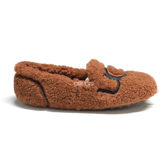 UGG Hailey Fluff Loafer Brown