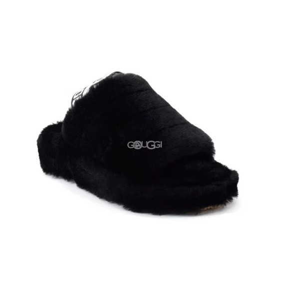 Ugg Fluff Yeah Slide Black