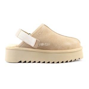 Goldenstar Clog Platform Sand