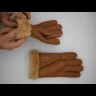 меховые перчатки женские Chestnut Leather