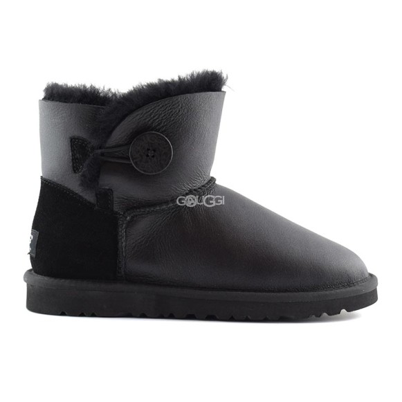 Mini Bailey Button Metallic Black