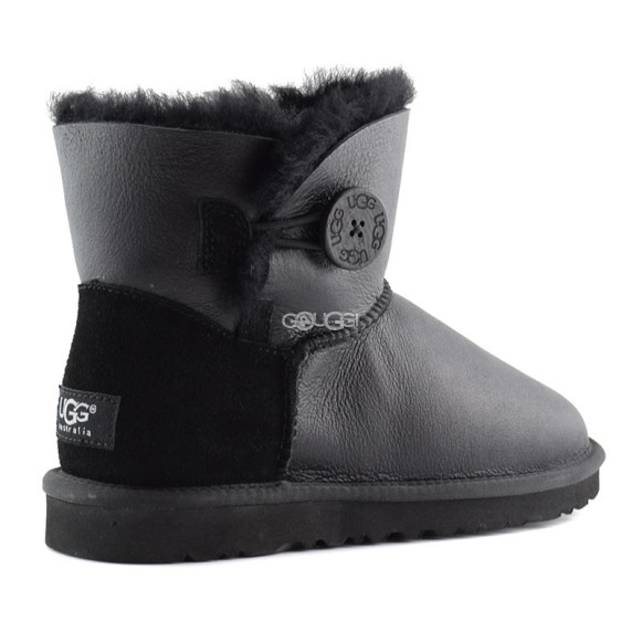 Mini Bailey Button Metallic Black