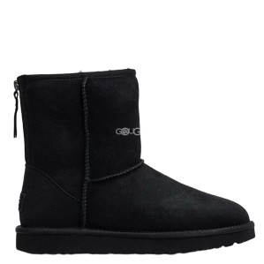 Ugg Classic Short Zip II Black (без камней)