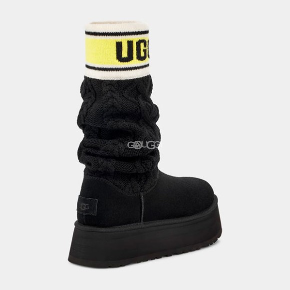 Ugg Classic Sweater Letter Black