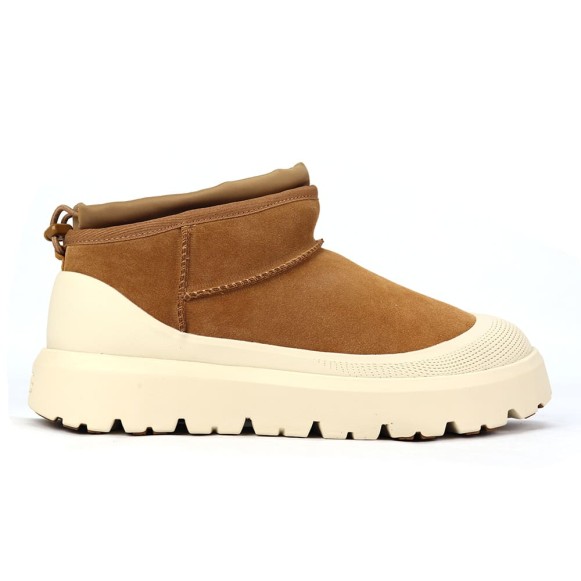 Женские мини угги Cl Ultra Mini Weather Hybrid Chestnut/White