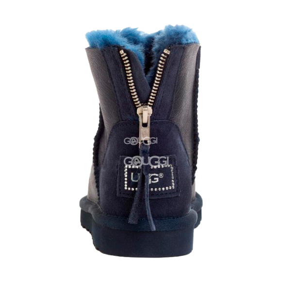 UGG MINI ZIP Metalic Navy